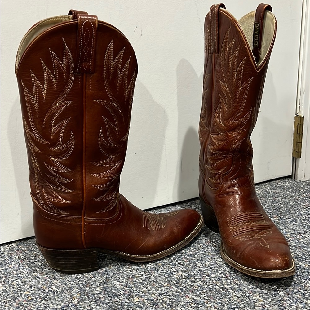 Dan Post Rich Brown Western Boots